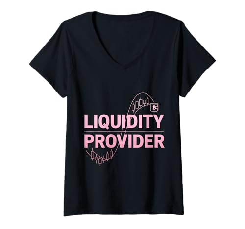 Damen Liquiditätsanbieter Lustiger Crypto Trader T-Shirt mit V-Ausschnitt Damen Liquiditätsanbieter Lustiger Crypto Trader T-Shirt mit V-Ausschnitt von Crypto Trader Gifts & Tees