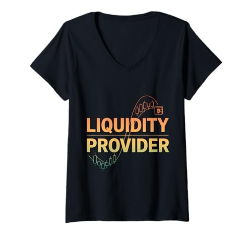 Damen Liquiditätsanbieter Lustiger Crypto Trader T-Shirt mit V-Ausschnitt Damen Liquiditätsanbieter Lustiger Crypto Trader T-Shirt mit V-Ausschnitt von Crypto Trader Gifts & Tees