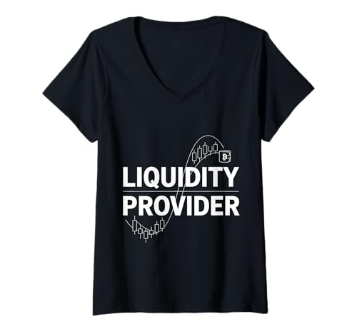 Damen Liquiditätsanbieter Lustiger Crypto Trader T-Shirt mit V-Ausschnitt Damen Liquiditätsanbieter Lustiger Crypto Trader T-Shirt mit V-Ausschnitt von Crypto Trader Gifts & Tees