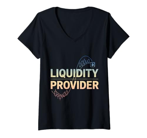 Damen Liquiditätsanbieter Lustiger Crypto Trader T-Shirt mit V-Ausschnitt Damen Liquiditätsanbieter Lustiger Crypto Trader T-Shirt mit V-Ausschnitt von Crypto Trader Gifts & Tees