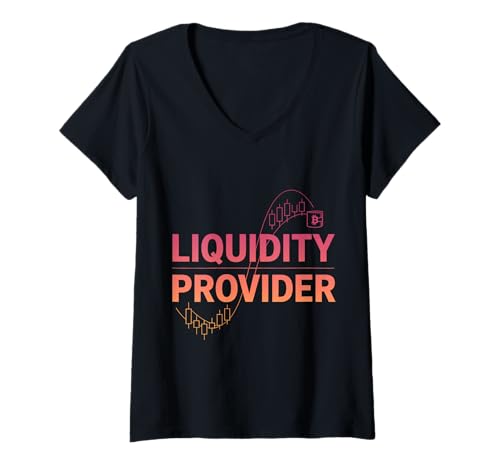 Damen Liquiditätsanbieter Lustiger Crypto Trader T-Shirt mit V-Ausschnitt Damen Liquiditätsanbieter Lustiger Crypto Trader T-Shirt mit V-Ausschnitt von Crypto Trader Gifts & Tees