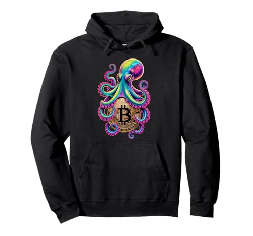 Bitcoin Funny Octopus Crypto Tech Lovers Cyberpunk-Männer Pullover Hoodie Bitcoin Funny Octopus Crypto Tech Lovers Cyberpunk-Männer Pullover Hoodie von Crypto Vibe Graphic