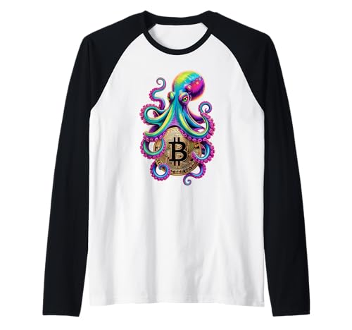 Bitcoin Funny Octopus Crypto Tech Lovers Cyberpunk-Männer Raglan Bitcoin Funny Octopus Crypto Tech Lovers Cyberpunk-Männer Raglan von Crypto Vibe Graphic