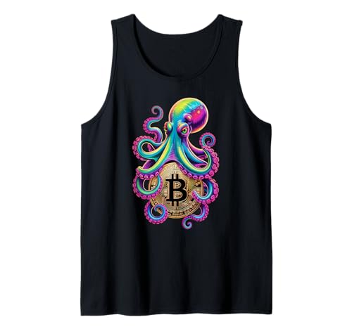 Bitcoin Funny Octopus Crypto Tech Lovers Cyberpunk-Männer Tank Top Bitcoin Funny Octopus Crypto Tech Lovers Cyberpunk-Männer Tank Top von Crypto Vibe Graphic
