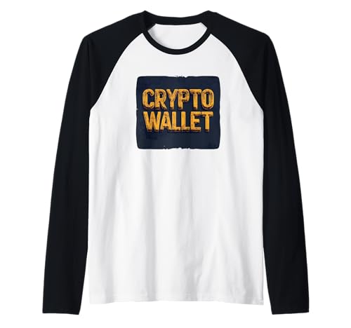 Crypto Wallet Statement Grafik für Blockchain-Enthusiasten Raglan von Crypto Wallet