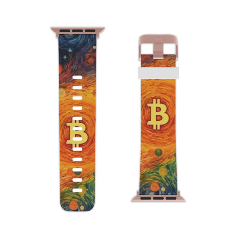 Btc Painting Apple Watch Band | Crypto Merch For Btc Painting Apple Watch Band | Crypto Merch For von CryptoKingdom