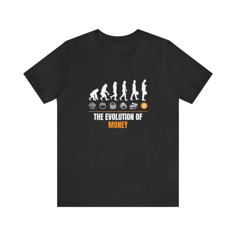 The Evolution Of Money Bitcoin Shirt Black The Evolution Of Money Bitcoin Shirt Black von CryptoKingdom