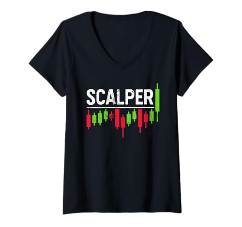 Damen Scalper - Krypto-Scalping-Handelsliebhaber sind verzweifelt T-Shirt mit V-Ausschnitt Damen Scalper - Krypto-Scalping-Handelsliebhaber sind verzweifelt T-Shirt mit V-Ausschnitt von Cryptocurrency Scalping Distressed Designs
