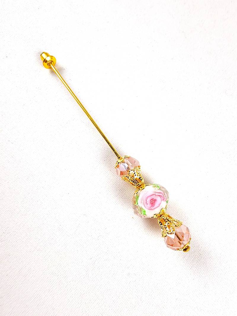 Mehr Farben Florale Lampwork Glas Und Kristall Perlen Stick Pin Mehr Farben Florale Lampwork Glas Und Kristall Perlen Stick Pin von CrystalArtPins