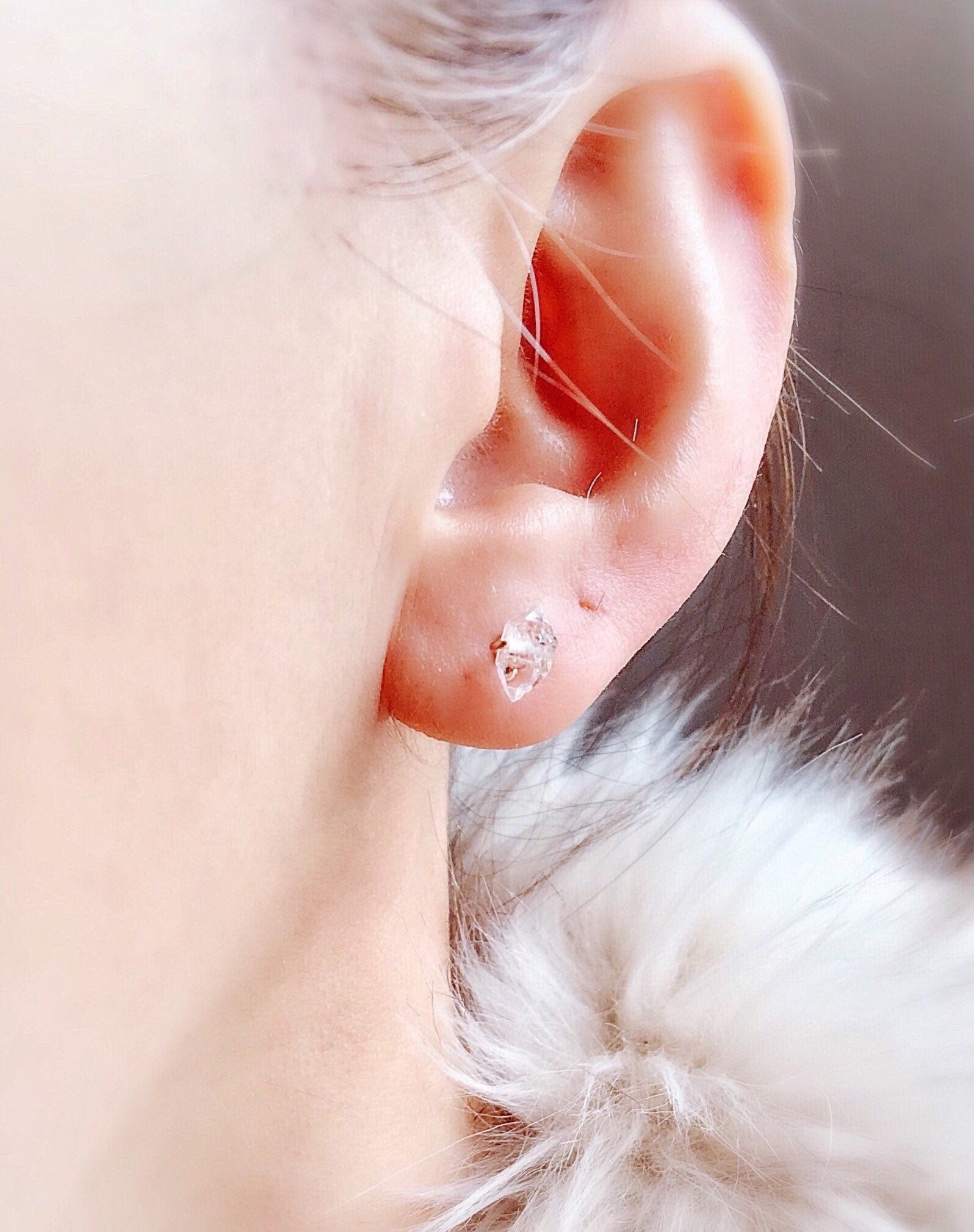 Herkimer Diamant Ohrstecker, Ohrstecker in 14K Roségold Filled Herkimer Diamant Ohrstecker, Ohrstecker in 14K Roségold Filled von CrystalBlueJewels