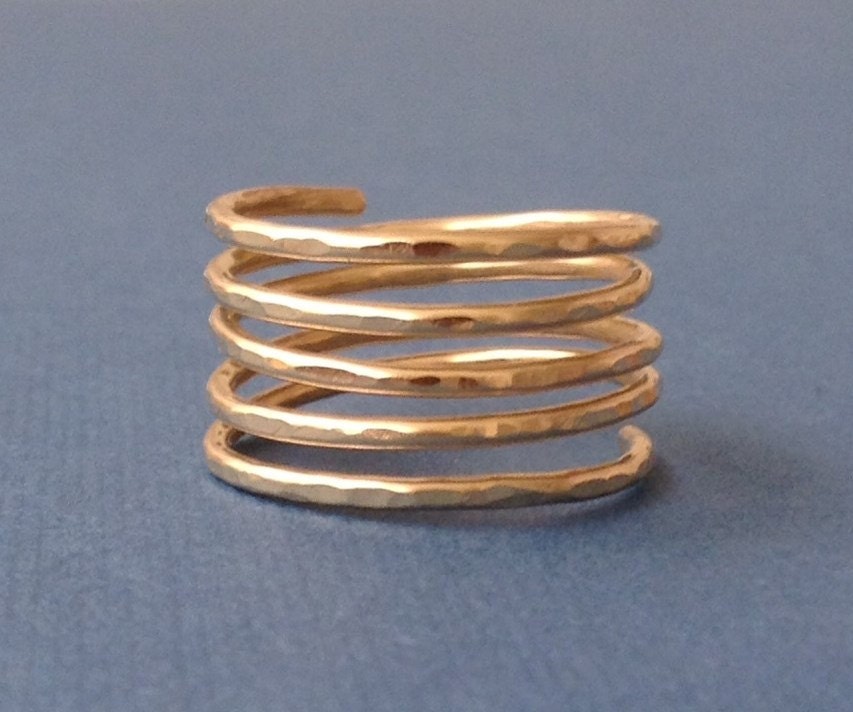 Spiral Ring | 14K Gold Filled Spiral Ring | 14K Gold Filled von CrystalBlueJewels