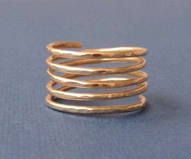 Spiral Ring | 14K Gold Filled Spiral Ring | 14K Gold Filled von CrystalBlueJewels