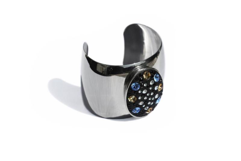 Swarovski Kristall Armreif Armband Manschette von CrystalDreamByDaiva