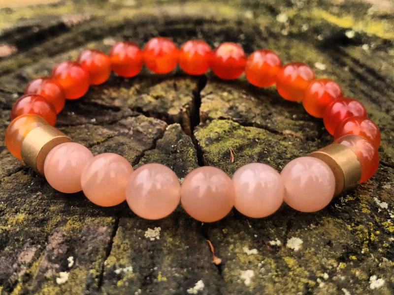 Schöner Sonnenstein Mit Karneol Für Stärke Und Führung Power Armband/ Yoga & Meditation Beads/8mm Schöner Sonnenstein Mit Karneol Für Stärke Und Führung Power Armband/ Yoga & Meditation Beads/8mm von CrystalGardenPoconos