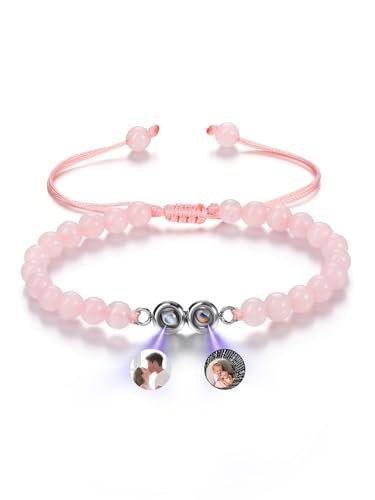 CrystalTears Personalisiert Foto Armband mit Bild im Stein Projektion Edelsteine Heilstein geflochtenes Armband Geschenke CrystalTears Personalisiert Foto Armband mit Bild im Stein Projektion Edelsteine Heilstein geflochtenes Armband Geschenke von CrystalTears