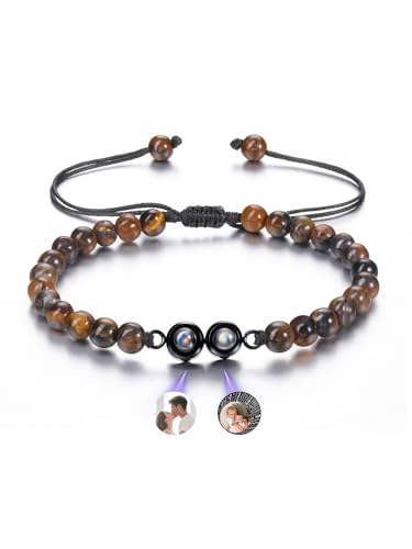 CrystalTears Personalisiert Foto Armband mit Bild im Stein Projektion Edelsteine Heilstein geflochtenes Armband Geschenke CrystalTears Personalisiert Foto Armband mit Bild im Stein Projektion Edelsteine Heilstein geflochtenes Armband Geschenke von CrystalTears