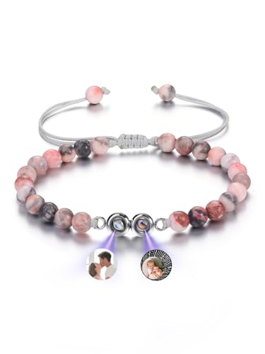 CrystalTears Personalisiert Foto Armband mit Bild im Stein Projektion Edelsteine Heilstein geflochtenes Armband Geschenke CrystalTears Personalisiert Foto Armband mit Bild im Stein Projektion Edelsteine Heilstein geflochtenes Armband Geschenke von CrystalTears