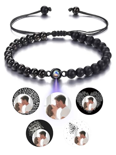 CrystalTears Personalisiert Foto Armband mit Bild im Stein Projektion Edelsteine Heilstein geflochtenes Armband Geschenke CrystalTears Personalisiert Foto Armband mit Bild im Stein Projektion Edelsteine Heilstein geflochtenes Armband Geschenke von CrystalTears
