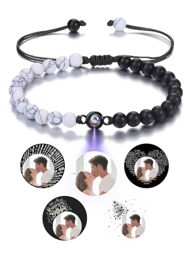 CrystalTears Personalisiert Foto Armband mit Bild im Stein Projektion Edelsteine Heilstein geflochtenes Armband Geschenke CrystalTears Personalisiert Foto Armband mit Bild im Stein Projektion Edelsteine Heilstein geflochtenes Armband Geschenke von CrystalTears
