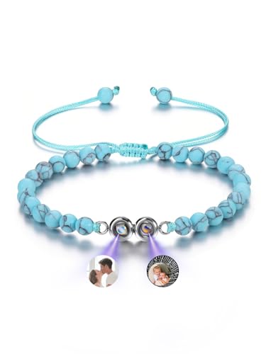 CrystalTears Personalisiert Foto Armband mit Bild im Stein Projektion Edelsteine Heilstein geflochtenes Armband Geschenke CrystalTears Personalisiert Foto Armband mit Bild im Stein Projektion Edelsteine Heilstein geflochtenes Armband Geschenke von CrystalTears