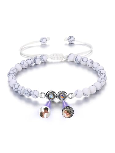 CrystalTears Personalisiert Foto Armband mit Bild im Stein Projektion Edelsteine Heilstein geflochtenes Armband Geschenke CrystalTears Personalisiert Foto Armband mit Bild im Stein Projektion Edelsteine Heilstein geflochtenes Armband Geschenke von CrystalTears