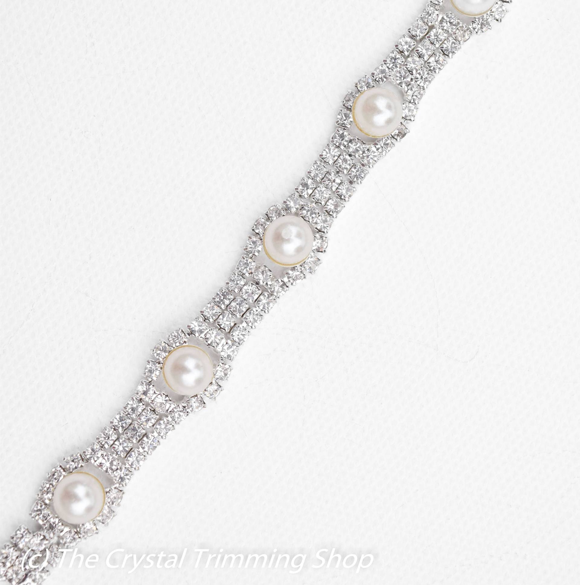 Kristall Perlen Strass Zierleiste Schüttgut - Großhandelsbrautrimen Dünne Und Strassapplikationen Hochzeit Applikationen [Tr-078] von CrystalTrimming