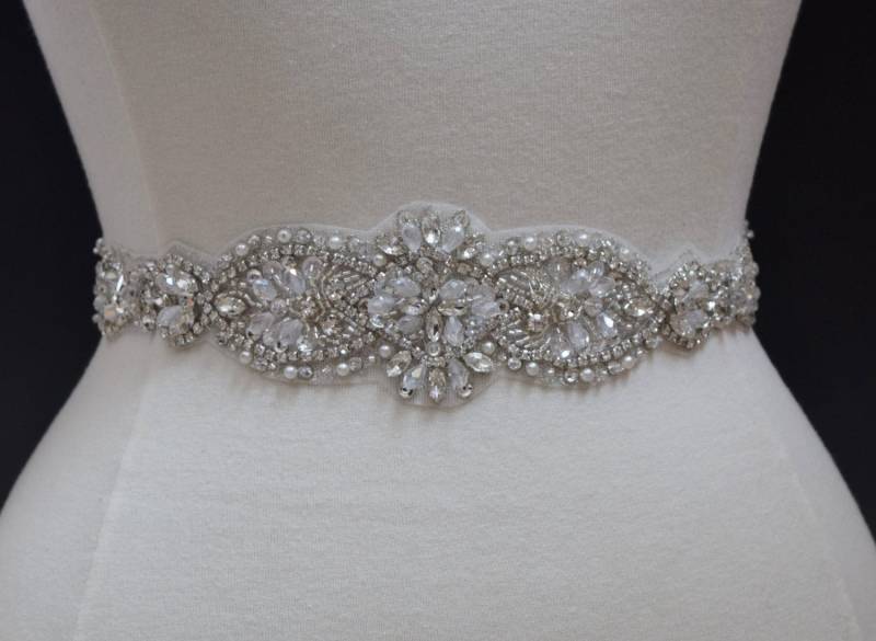 Kristall Strass Applikationen - Großhandel Braut Zierde - Große Applikation - Diy Brautgürtel - Applikation Zubehör - Motiv [Tr-053] von CrystalTrimming