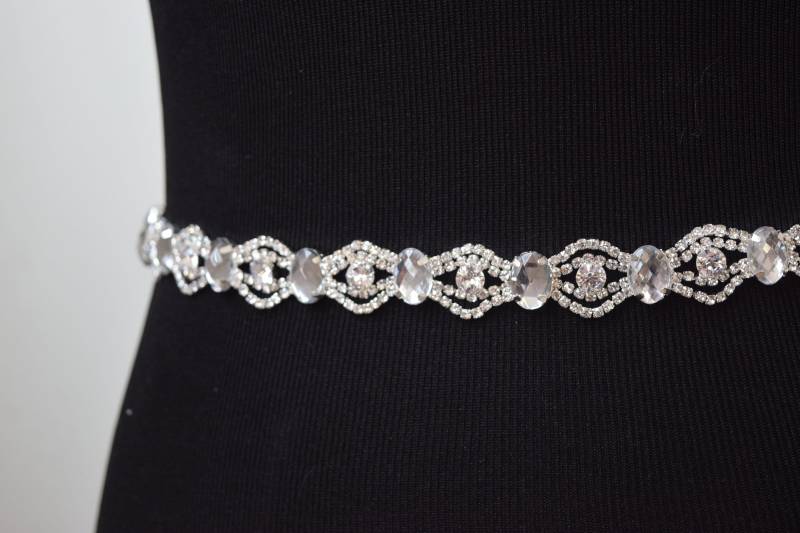 strassbesatz Großbestand - Großhandel Brautbesatz Dünne Kristall-strassbesatz-strass-Applikation [Tr-004] von CrystalTrimming