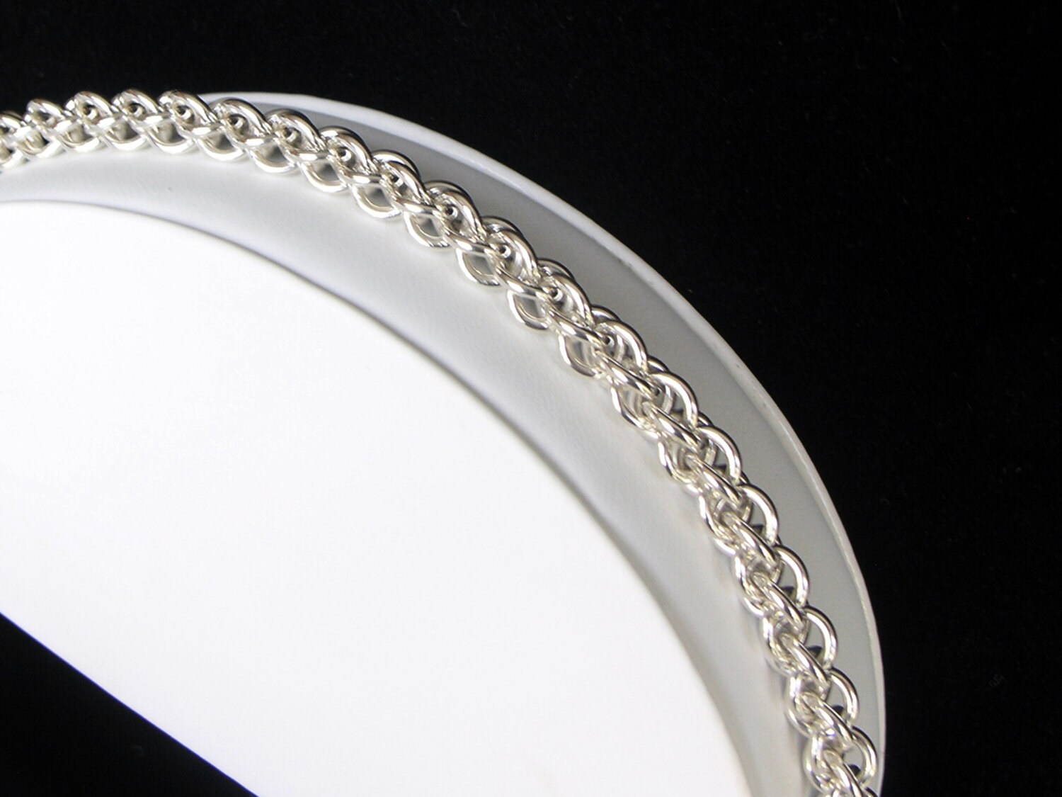 Jens Pind Bracelet - Argentium Silber 16G, Klaue Karabinerverschluss, Gelötet Jens Pind Bracelet - Argentium Silber 16G, Klaue Karabinerverschluss, Gelötet von CrystalWaveDesigns