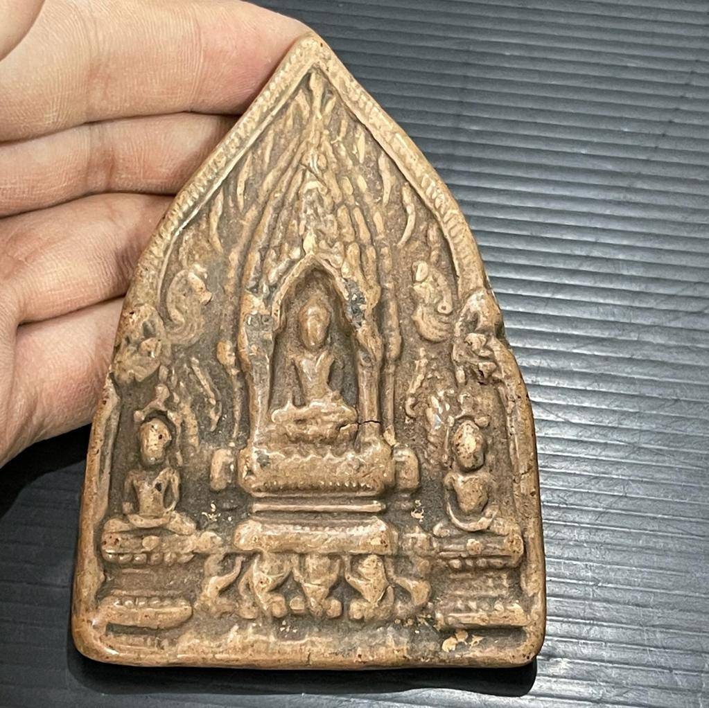 Einzigartige Uralte Nahöstliche Alte Terrakotta Gandhara Budha Darstellung Figuren Fliese von CrystalballStore