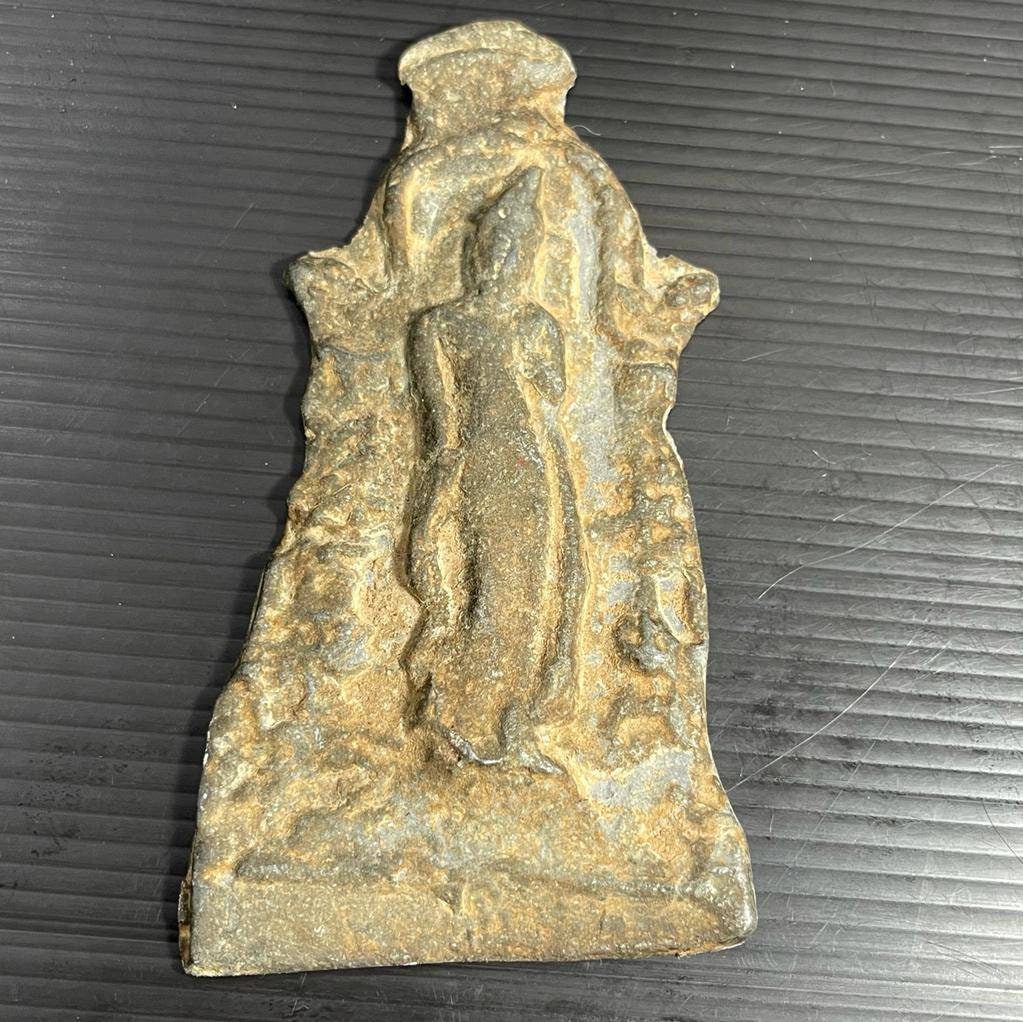 Wunderschöne Antike Bronze Gandhara Budha Darstellung Relief von CrystalballStore