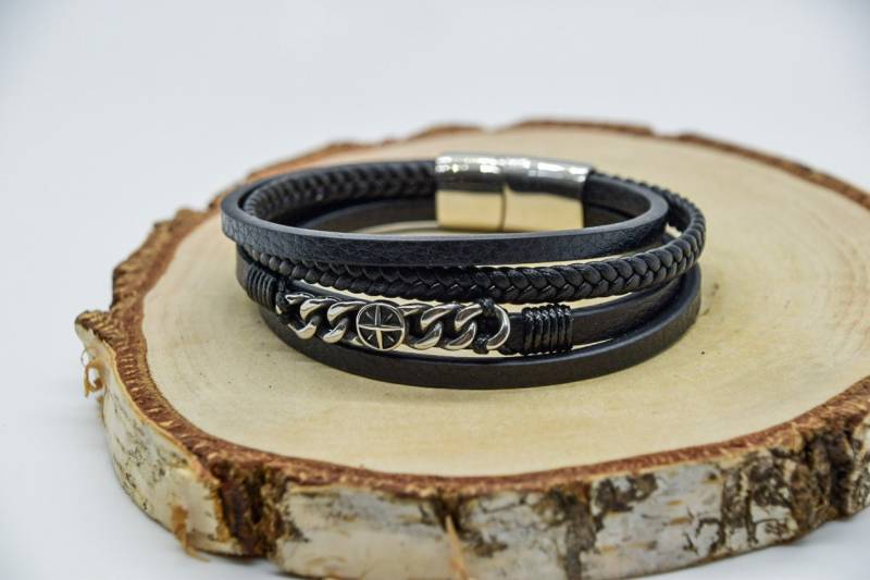 Männer Armband Leder Edelstahl Seefahrt Kompass - Geschenk Für Freund Lederarmband Herrenarmband Herren Schmuck Weg Zu Dir Männer Armband Leder Edelstahl Seefahrt Kompass - Geschenk Für Freund Lederarmband Herrenarmband Herren Schmuck Weg Zu Dir von CrystallineFlair