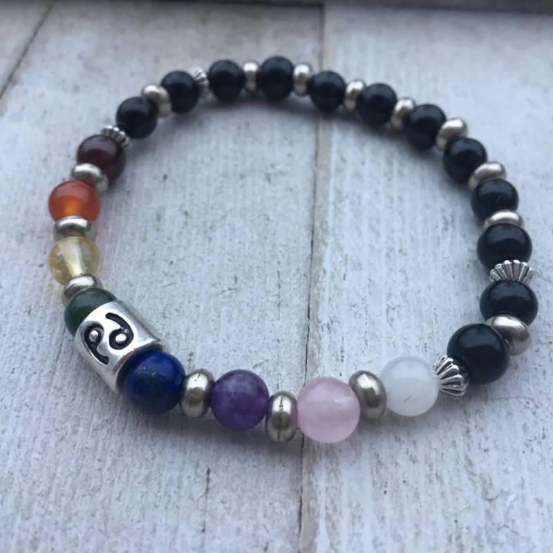 Sternzeichen Regenbogen Edelstein Stretch Armband, Astrologie Schmuck, Edelsteine Sternzeichen Regenbogen Edelstein Stretch Armband, Astrologie Schmuck, Edelsteine von CrystallizedMinds