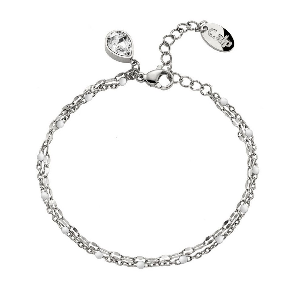 Crystalp Jewellery Armband Stylový dvojitý náramek z oceli Vibe 22241.E Crystalp Jewellery Armband Stylový dvojitý náramek z oceli Vibe 22241.E von Crystalp Jewellery