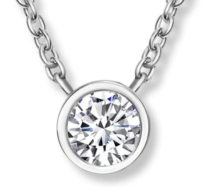 Crystalp Jewellery Kette mit Einhänger Minimalistický ocelový náhrdelník s krystalem Soliter 30398.CRY.E Crystalp Jewellery Kette mit Einhänger Minimalistický ocelový náhrdelník s krystalem Soliter 30398.CRY.E von Crystalp Jewellery