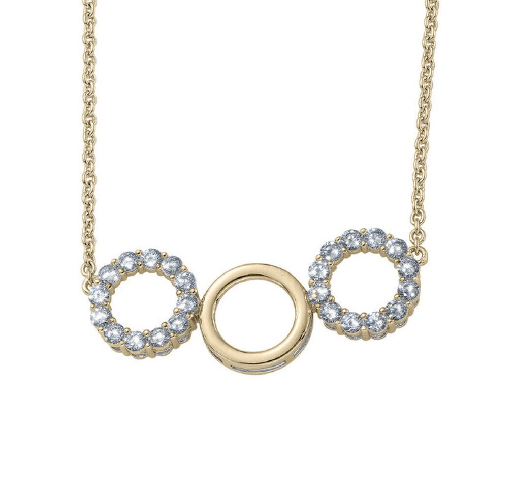 Crystalp Jewellery Kette mit Einhänger Okouzlující pozlacený náhrdelník s blytivými krystaly 32151.G Crystalp Jewellery Kette mit Einhänger Okouzlující pozlacený náhrdelník s blytivými krystaly 32151.G von Crystalp Jewellery
