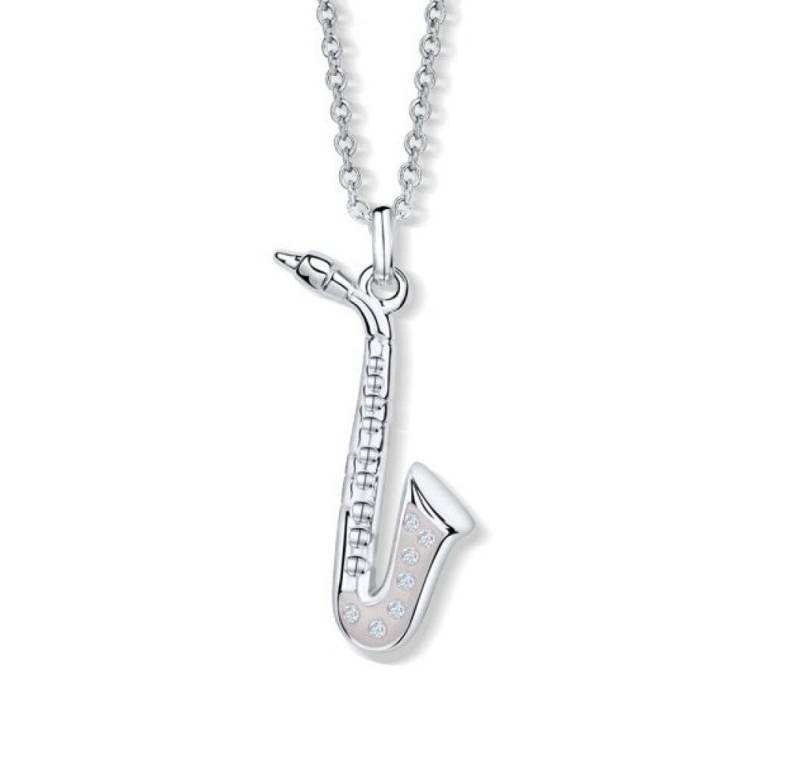 Crystalp Jewellery Kette mit Einhänger Originální náhrdelník Saxofon 30310.CRY.R Crystalp Jewellery Kette mit Einhänger Originální náhrdelník Saxofon 30310.CRY.R von Crystalp Jewellery