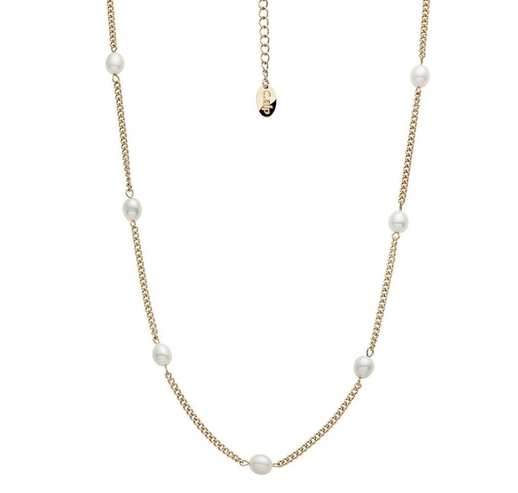 Crystalp Jewellery Kette mit Einhänger Pùvabný pozlacený náhrdelník s perlami Tide Pearl 12243.EG Crystalp Jewellery Kette mit Einhänger Pùvabný pozlacený náhrdelník s perlami Tide Pearl 12243.EG von Crystalp Jewellery