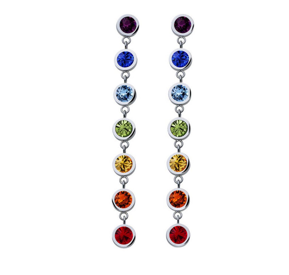 Crystalp Jewellery Ohrring-Set Dlouhé náunice s barevnými krystaly Balance Post Chakra 42162.MUL.E Crystalp Jewellery Ohrring-Set Dlouhé náunice s barevnými krystaly Balance Post Chakra 42162.MUL.E von Crystalp Jewellery