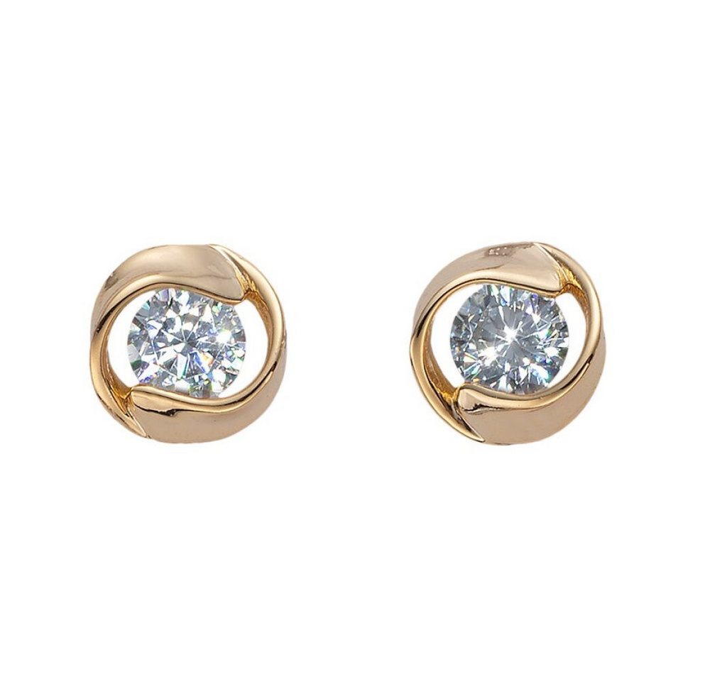 Crystalp Jewellery Ohrring-Set Moderní pozlacené náunice pecky Outline 42207.WHI.SG Crystalp Jewellery Ohrring-Set Moderní pozlacené náunice pecky Outline 42207.WHI.SG von Crystalp Jewellery
