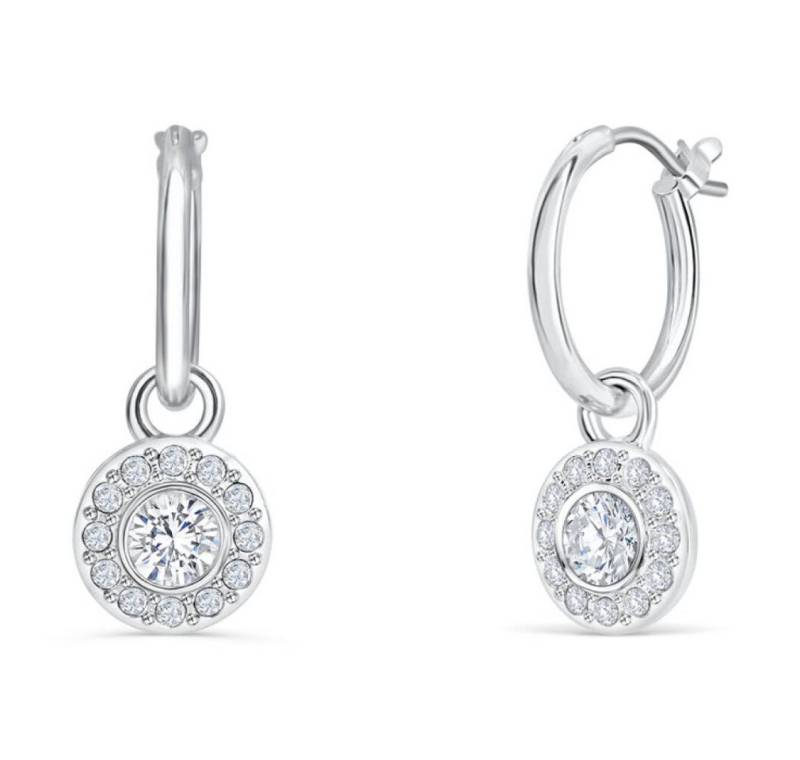 Crystalp Jewellery Ohrring-Set Módní kruhové náunice 2v1 Solitaire 40398.CRY.R von Crystalp Jewellery
