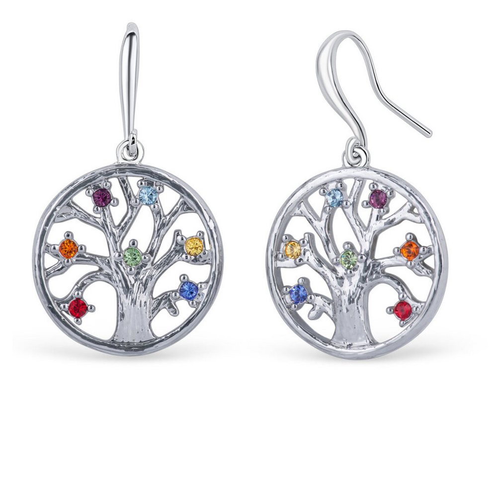 Crystalp Jewellery Ohrring-Set Sluivé náunice s krystaly Chakra Baum des Lebens 40093.MLT.R Crystalp Jewellery Ohrring-Set Sluivé náunice s krystaly Chakra Baum des Lebens 40093.MLT.R von Crystalp Jewellery