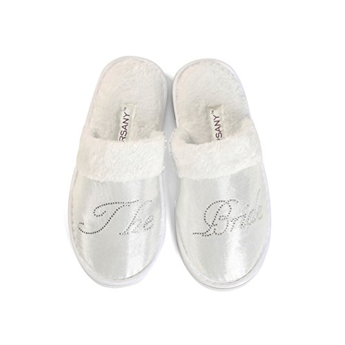 Transparent Varsany Die Braut Spa Pantoffeln Junggesellinnenabschied Hochzeit Diamant Strass Kristall Hotelpantoffeln von Varsany