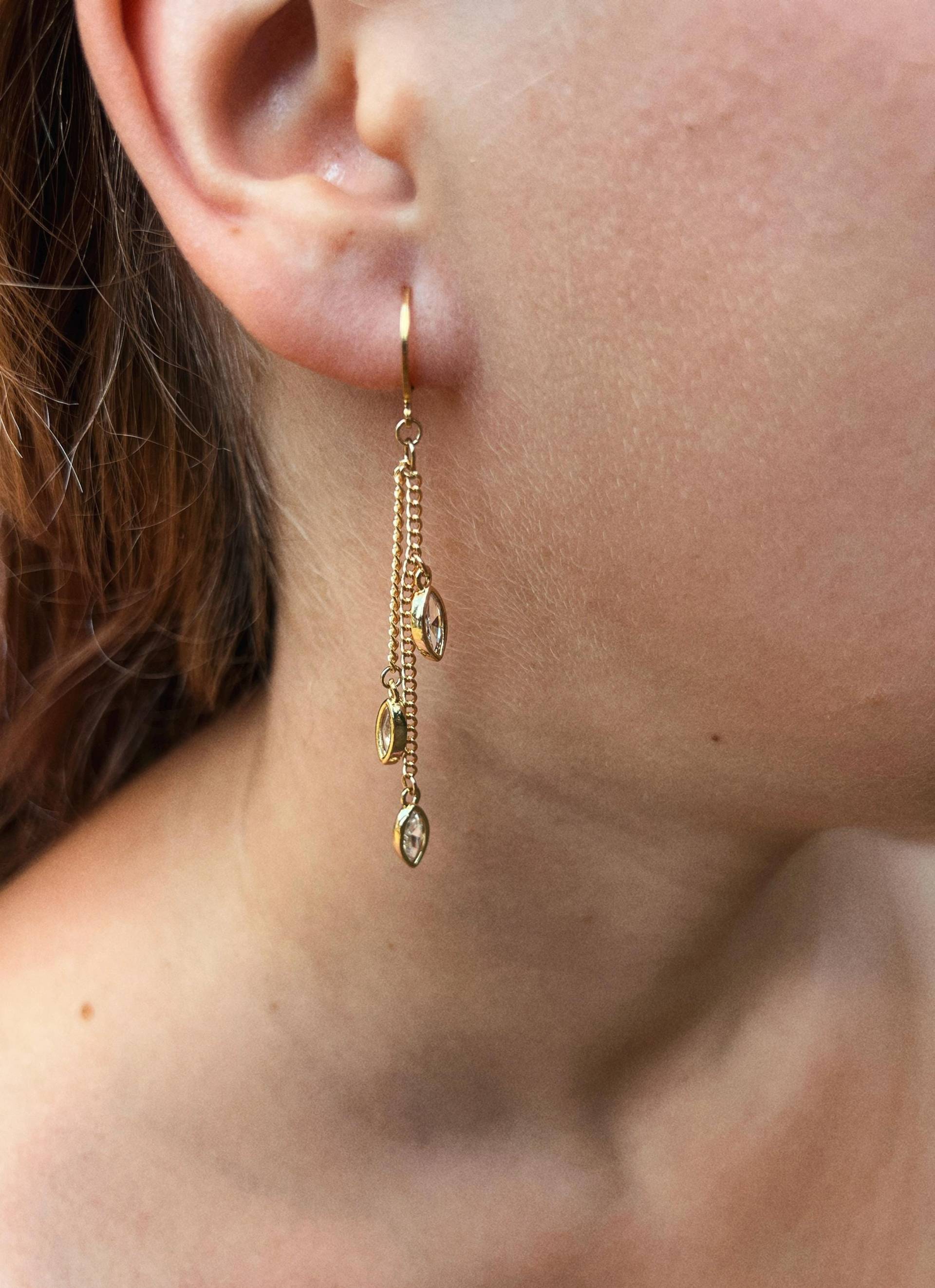 Zirkonia Ohrringe Edelstahl Brautschmuck Zirkonia Ohrringe Edelstahl Brautschmuck von Crystalyana