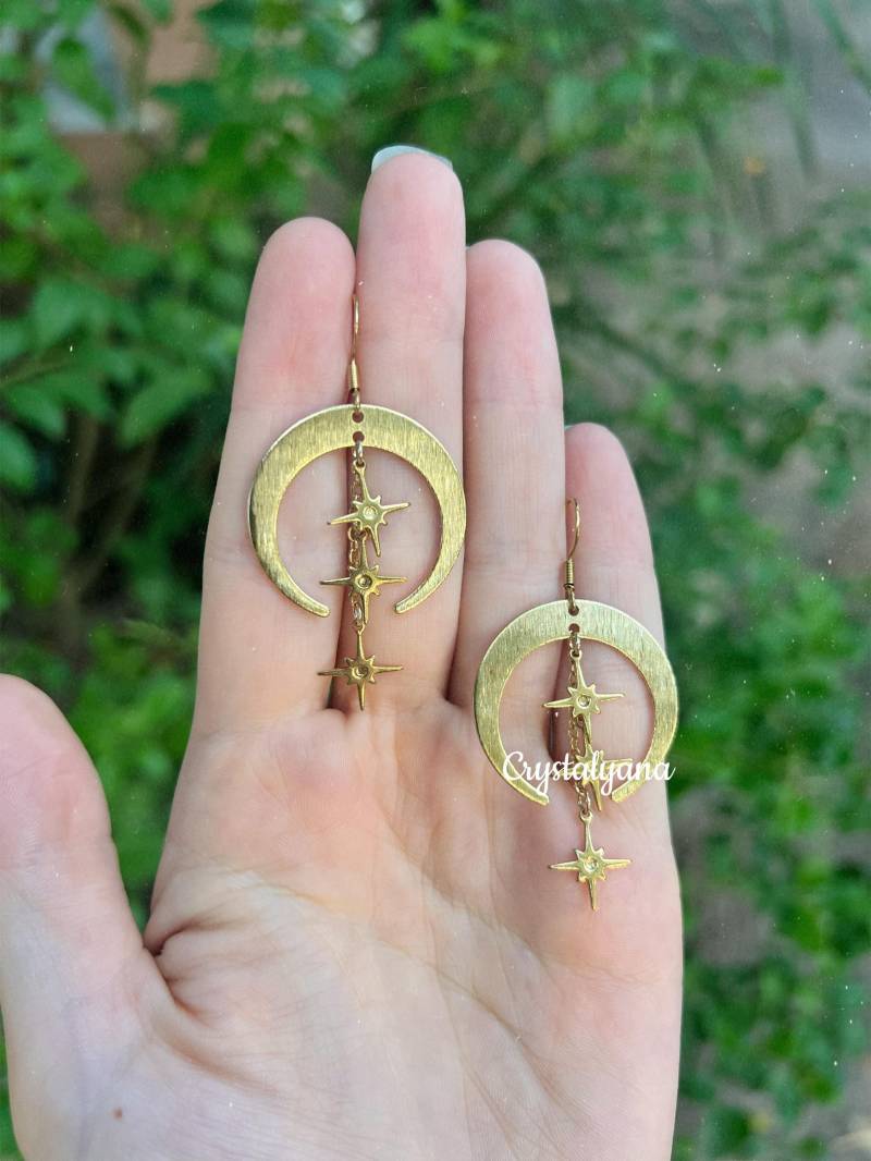 Boho Ketten Ohrringe | Witchy Wicca Schmuck von Crystalyana