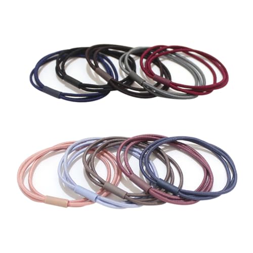 100 pcs farbenfrohe Haarbindungen 3 in 1 mehrfarbige elastische Haarbänder Pferdeschwanzhalter DIY Hair Bobbles für Mädchen von Csafyrt