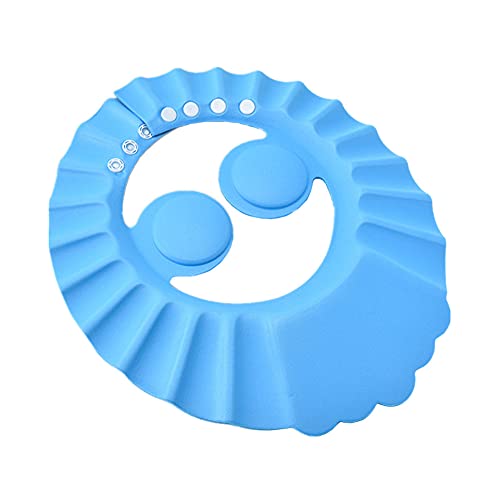 Csheng Kinder Duschhaube Baby-Shampoo-Kappe Kinder-Shampoo-Kappe Baby-Dusche-Kappe Shampoo Kid Duschhaube Haarwaschschild Für Kinder Kinder Duschhaube Blue von Csheng