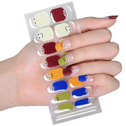 Halbgehärtete Gele Nagelaufkleber/LED Lampe Erforderlich Gele Nagellacke Wraps Modisches Gele Nagelkunstaufkleber Damen von Csnbfiop