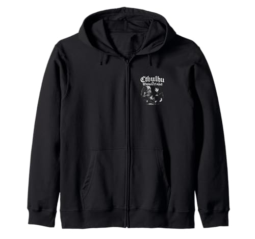 Cthulhu im Wunderland, lustiges Lovecraftian Cthulhu Goth Girl Kapuzenjacke Cthulhu im Wunderland, lustiges Lovecraftian Cthulhu Goth Girl Kapuzenjacke von Cthulhu Idol Miskatonic Horror Shop