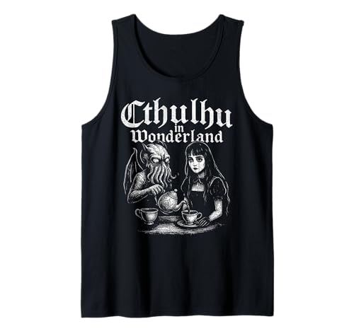 Cthulhu im Wunderland, lustiges Lovecraftian Cthulhu Goth Girl Tank Top Cthulhu im Wunderland, lustiges Lovecraftian Cthulhu Goth Girl Tank Top von Cthulhu Idol Miskatonic Horror Shop